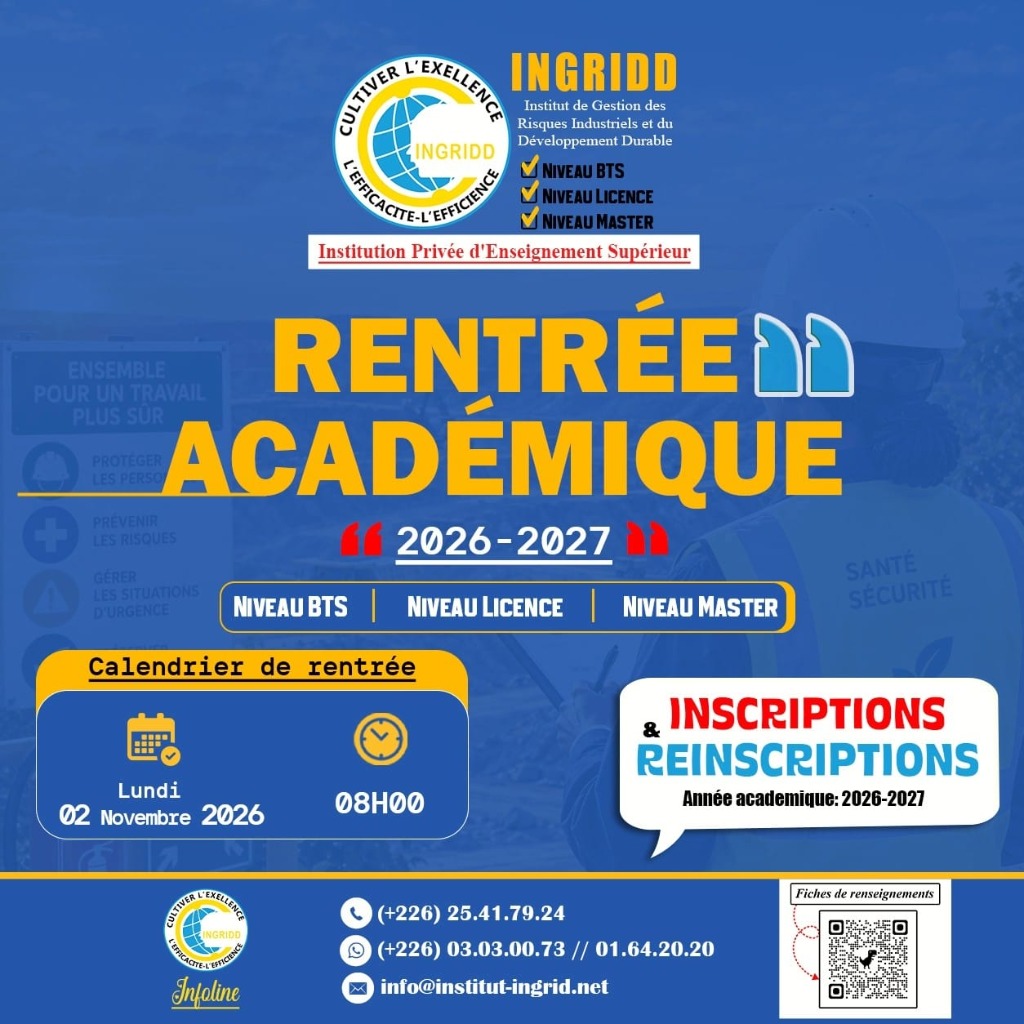 Rentrée Académique INGRIDD 2026-2027